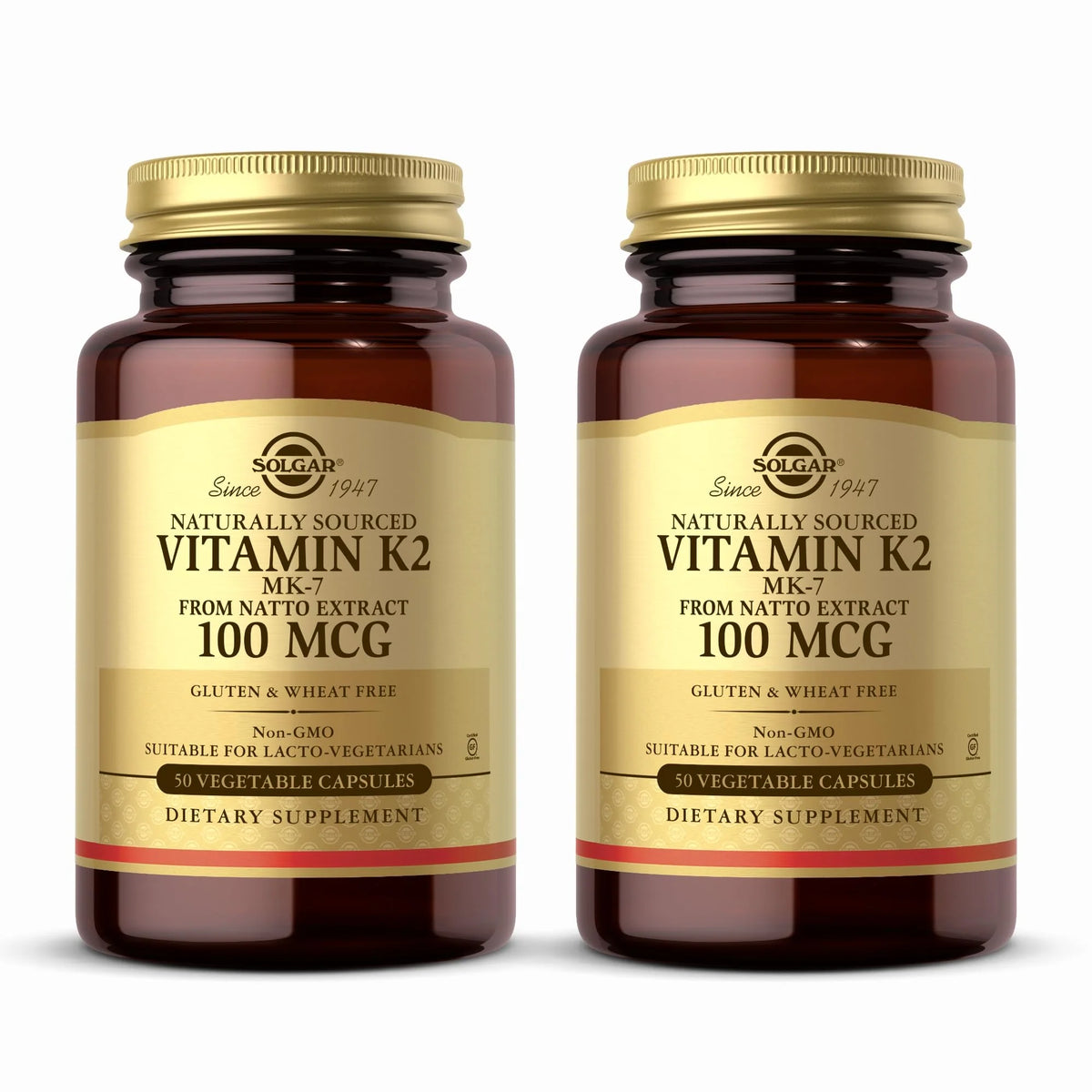 Vitamin K2 100 mcg Vegetable Capsules Pack of 2 A887