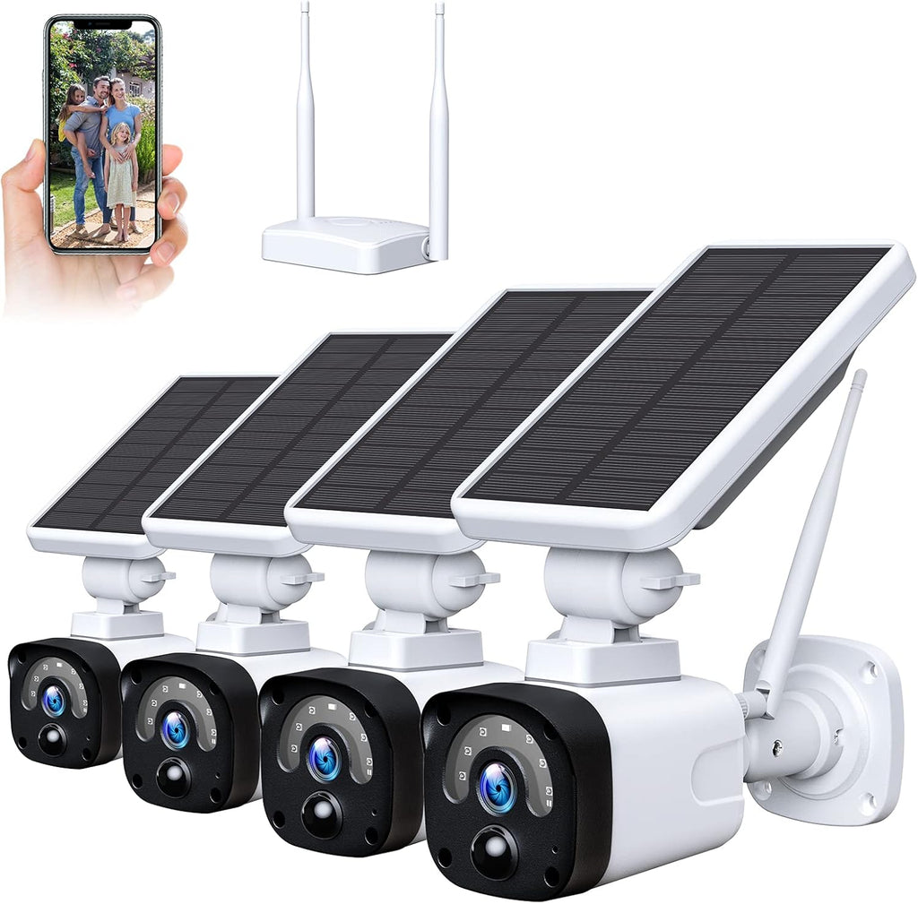 1080P Solar Wireless Security Camera System with Base Station E8632