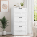 White 6 Drawer Tall Dresser X23725