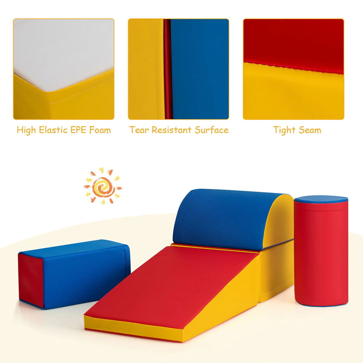 5 Piece Climb and Crawl Foam Play Set W985