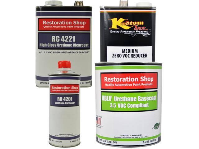 Gallon Low VOC Urethane Basecoat Clearcoat Car Auto Paint Kit N713