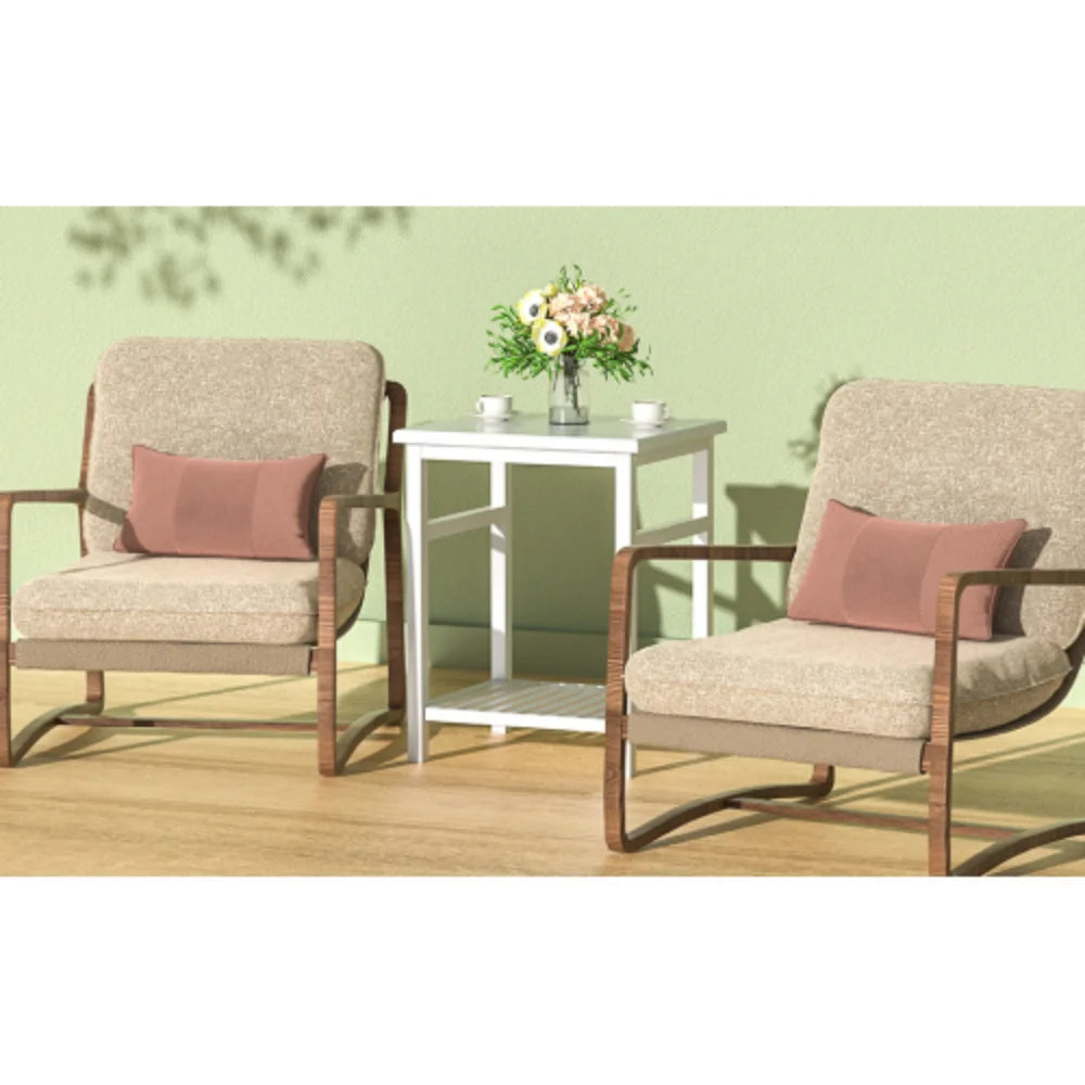 White Bamboo Nightstand J29886