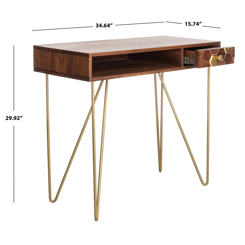 Mid-Century Writing Desk with Drawer X306