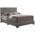Faux Leather Upholstered King Bed W6046