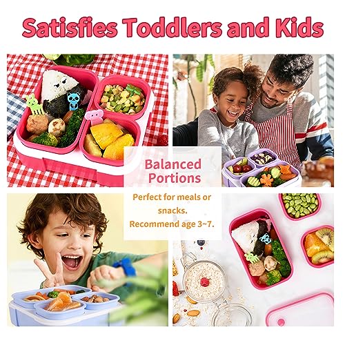 2 Pack 3-Compartment Bento Box H279
