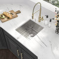 24 Inch Black Stainless Steel Undermount Utility Sink Q514