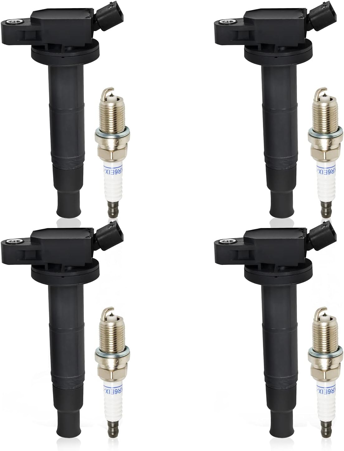 Set of 4 Ignition Coil Pack & Spark Plug 2.4L L4 D732
