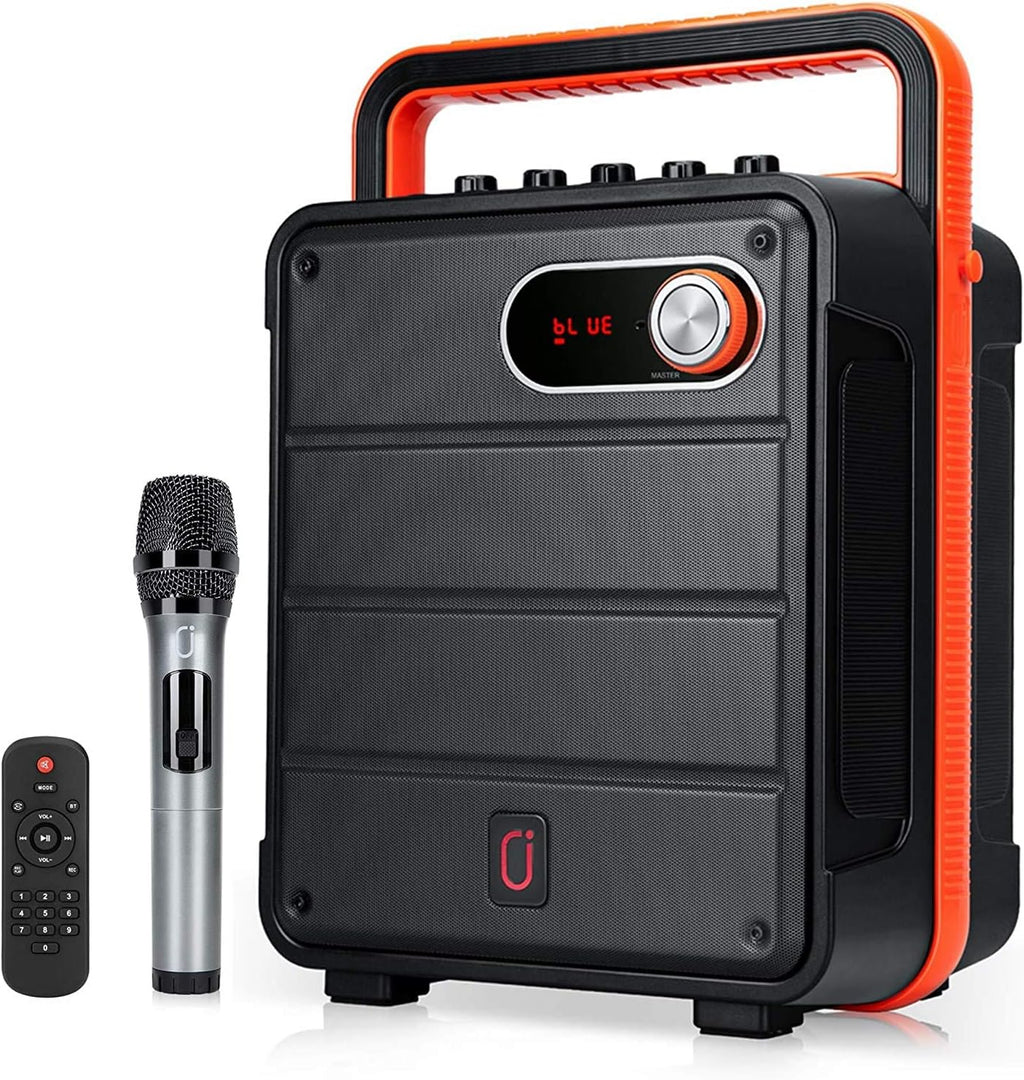 Portable Bluetooth Karaoke Machine PA Speaker System with Microphone A48648