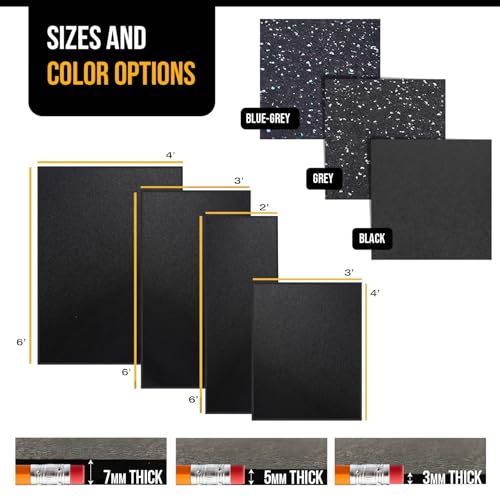 Recycled Rubber Exercise Mat D178