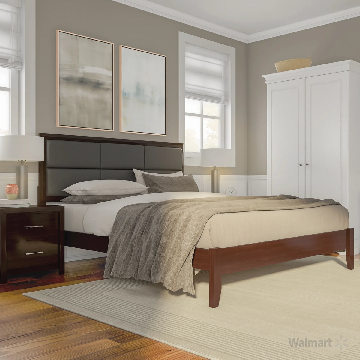 California King Bed and Nightstand Set M6773