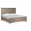 King Panel Bed with Regular Rails in Mahogany Y39680