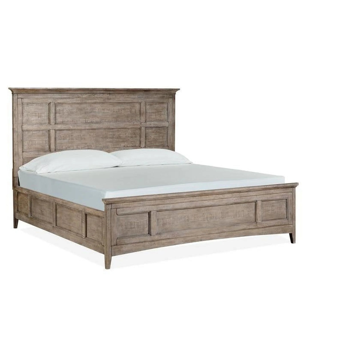 King Panel Bed with Regular Rails in Mahogany Y39680