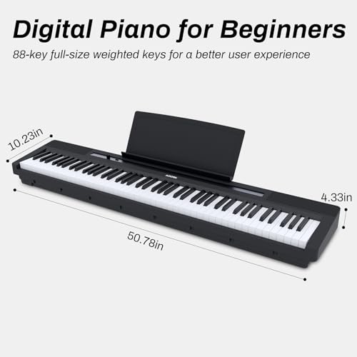 88-Key Weighted Digital Piano with Sustain Pedal C844