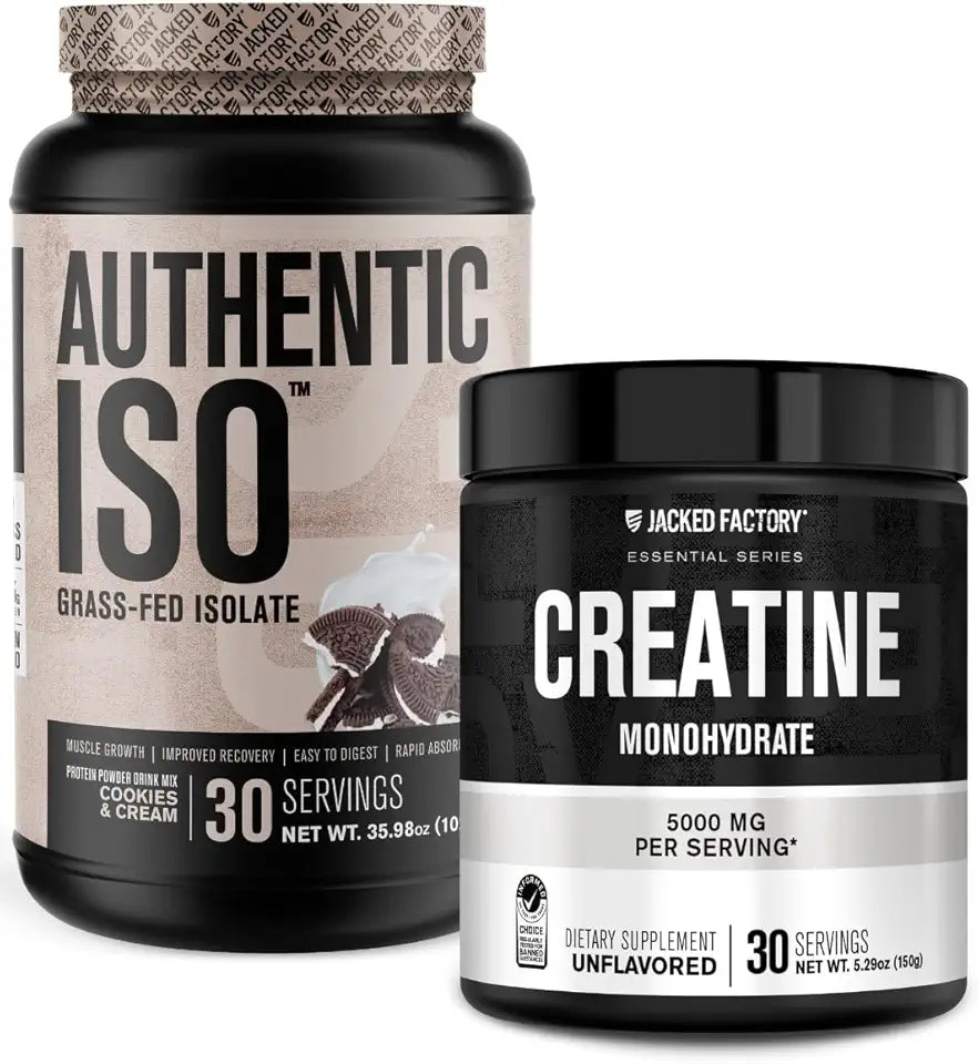 Grass Fed Whey Protein Isolate Powder & Creatine Monohydrate Powder L623