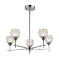 24-Inch Wide Polished Chrome Chandelier D751338