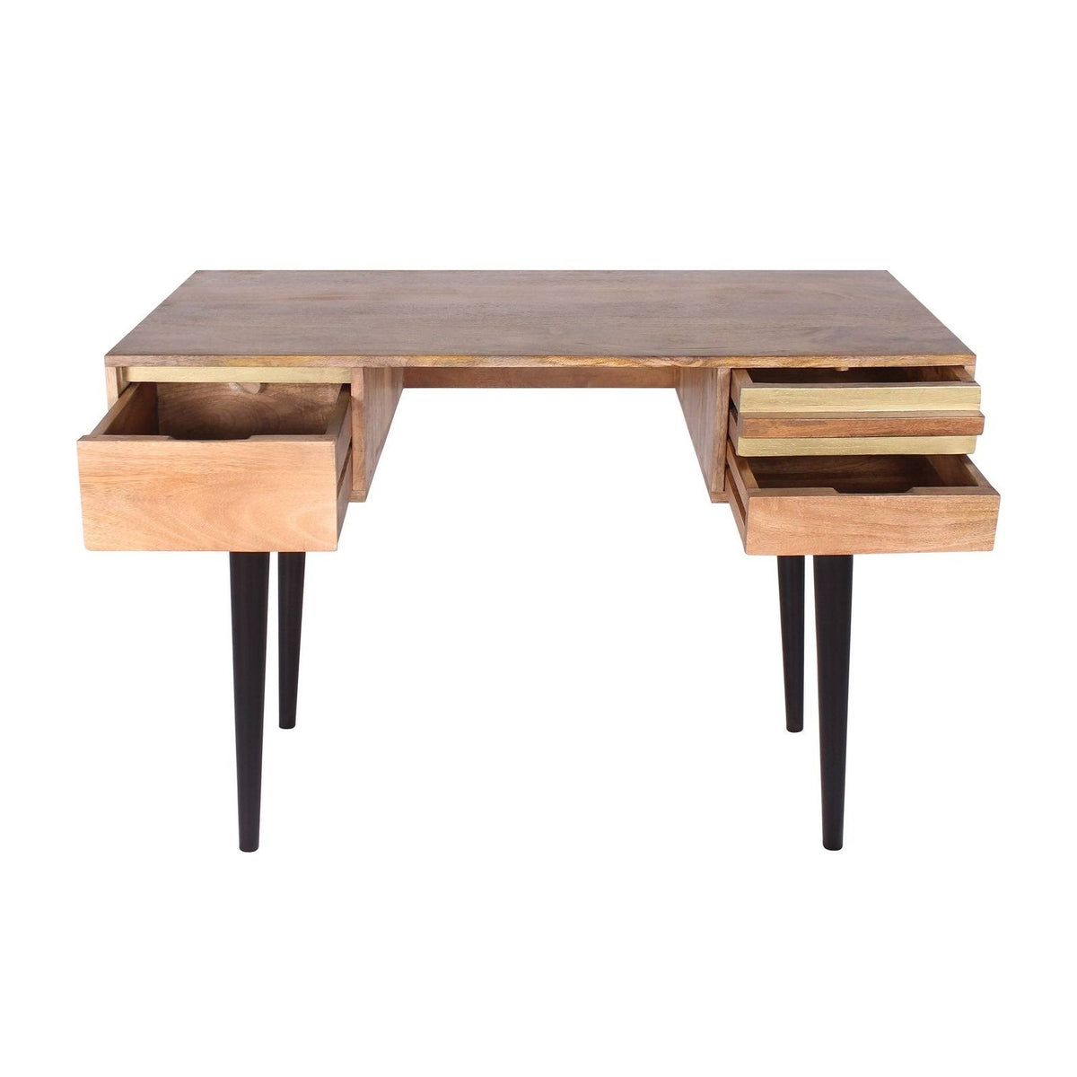 3 Drawer Mango Wood Desk K9332
