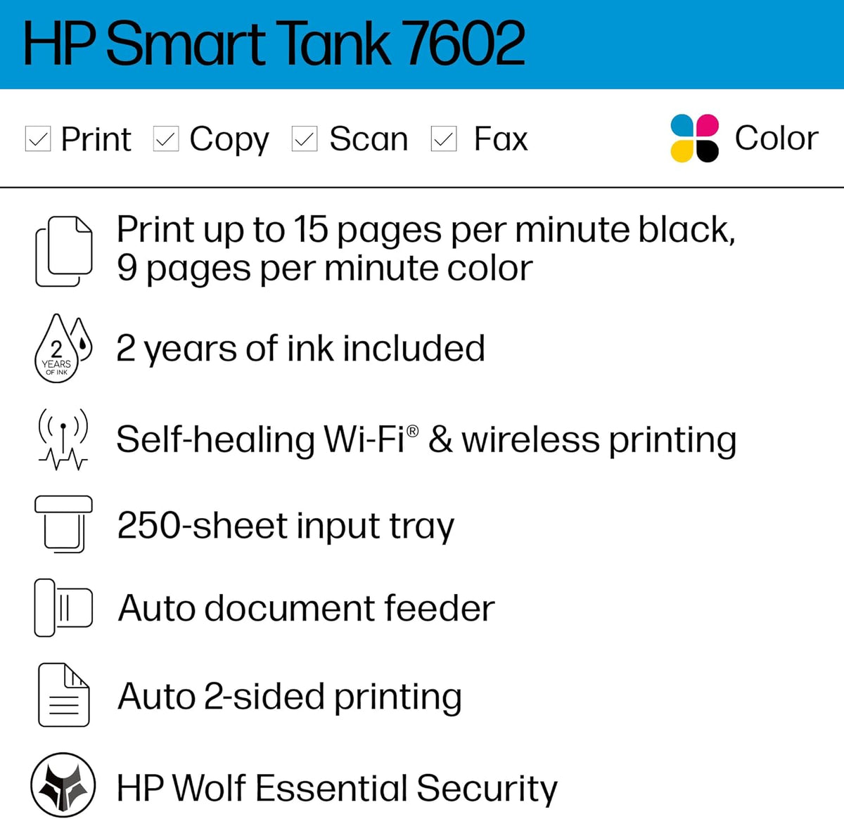 Wireless All-in-One Ink Tank Printer with Refillable Ink Tank M5012