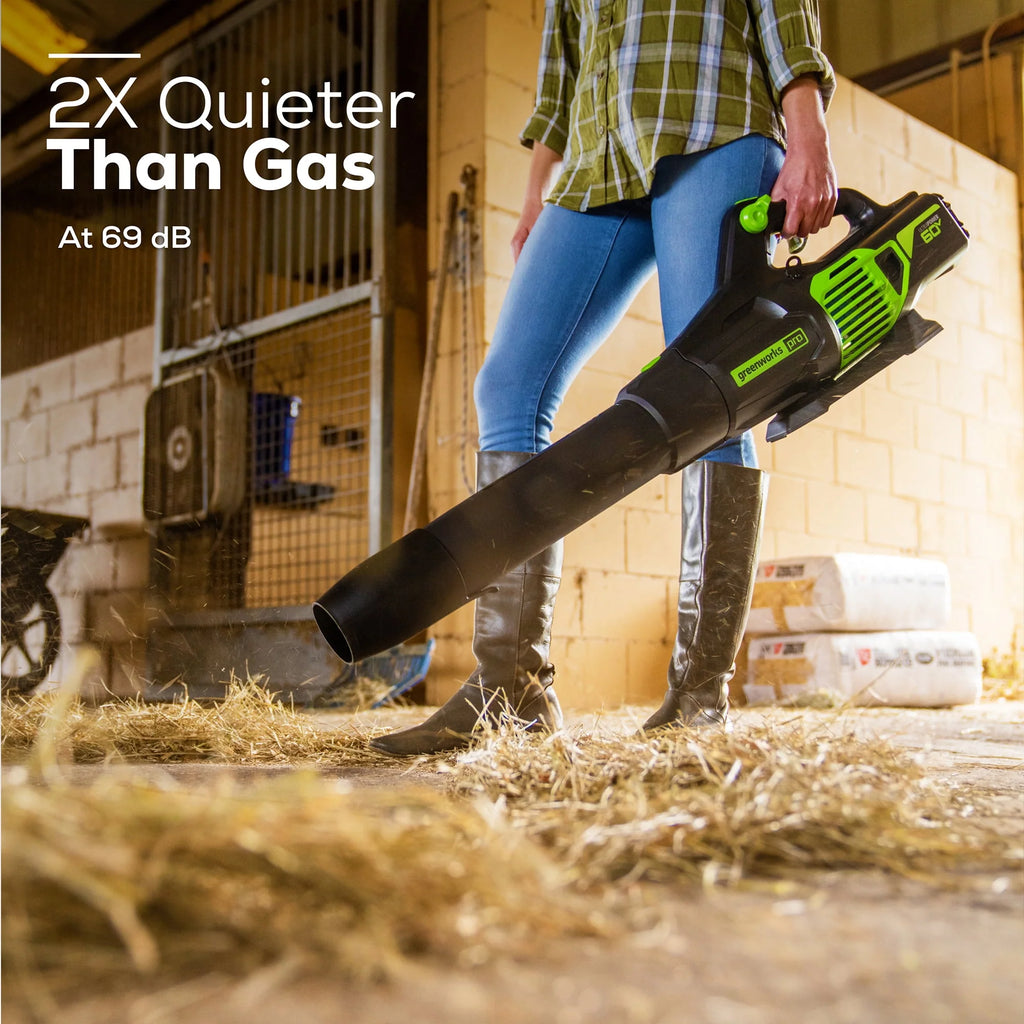 60V 610 CFM Cordless Brushless Leaf Blower with 2.5Ah Battery & Charger X902