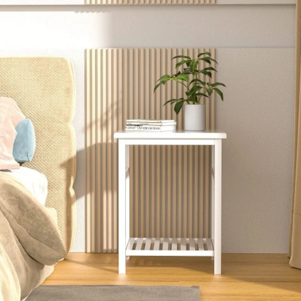 White Bamboo Nightstand J29886