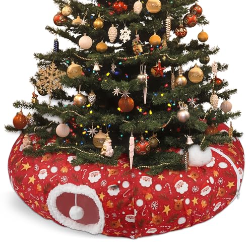 Cat Tunnel Bed for Indoor Cats S Shape C53196