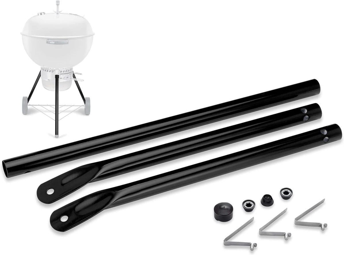 Black 22 Inch Charcoal Grill Front Leg Kit X3375