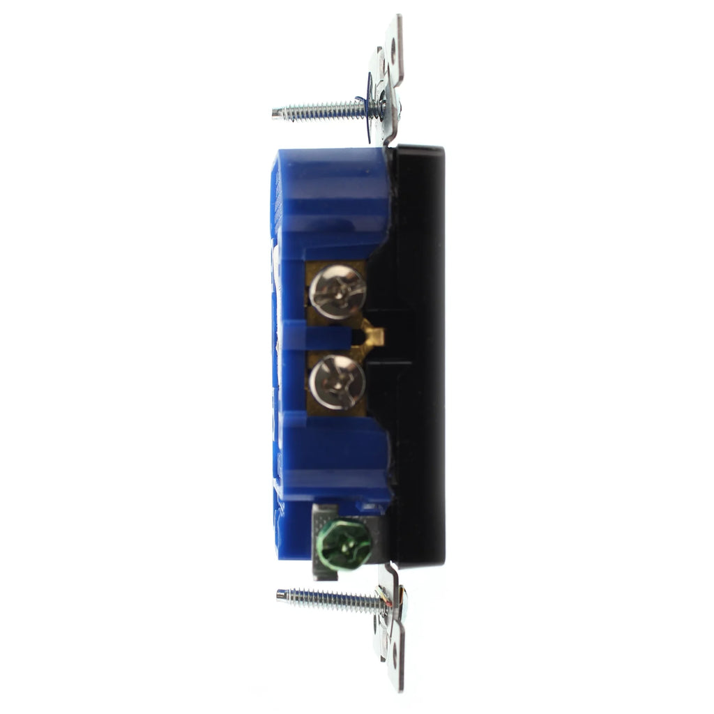 Duplex Decorator Receptacle Outlet, 15-Amp, 120-Volt, Black, 96-Pack N8264