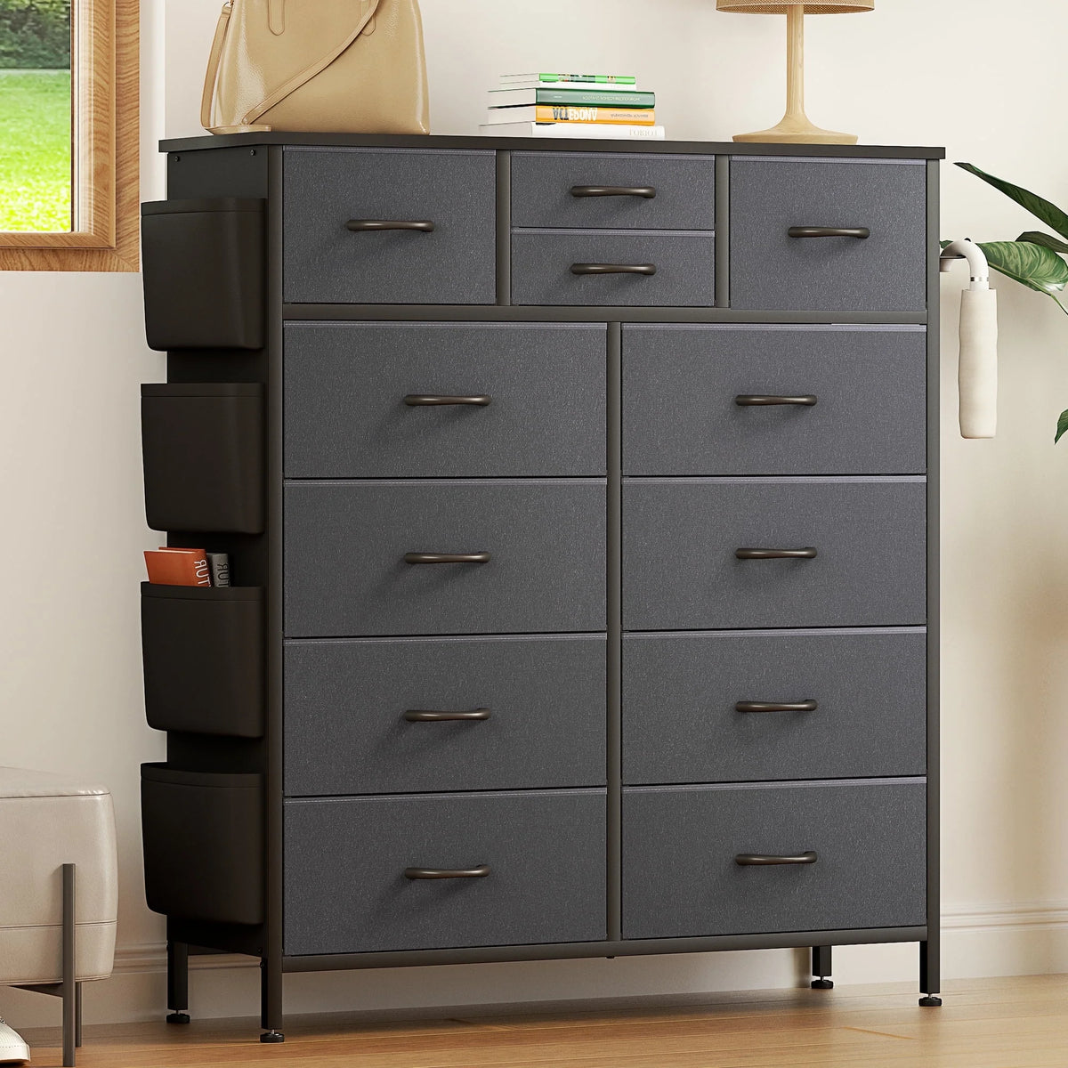 12 Drawer Fabric Dresser C36092