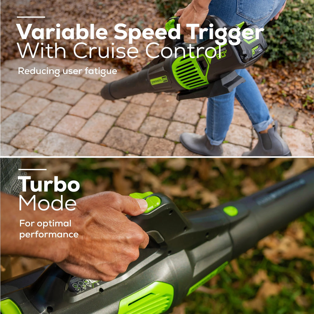 60V 610 CFM Cordless Brushless Leaf Blower with 2.5Ah Battery & Charger X902