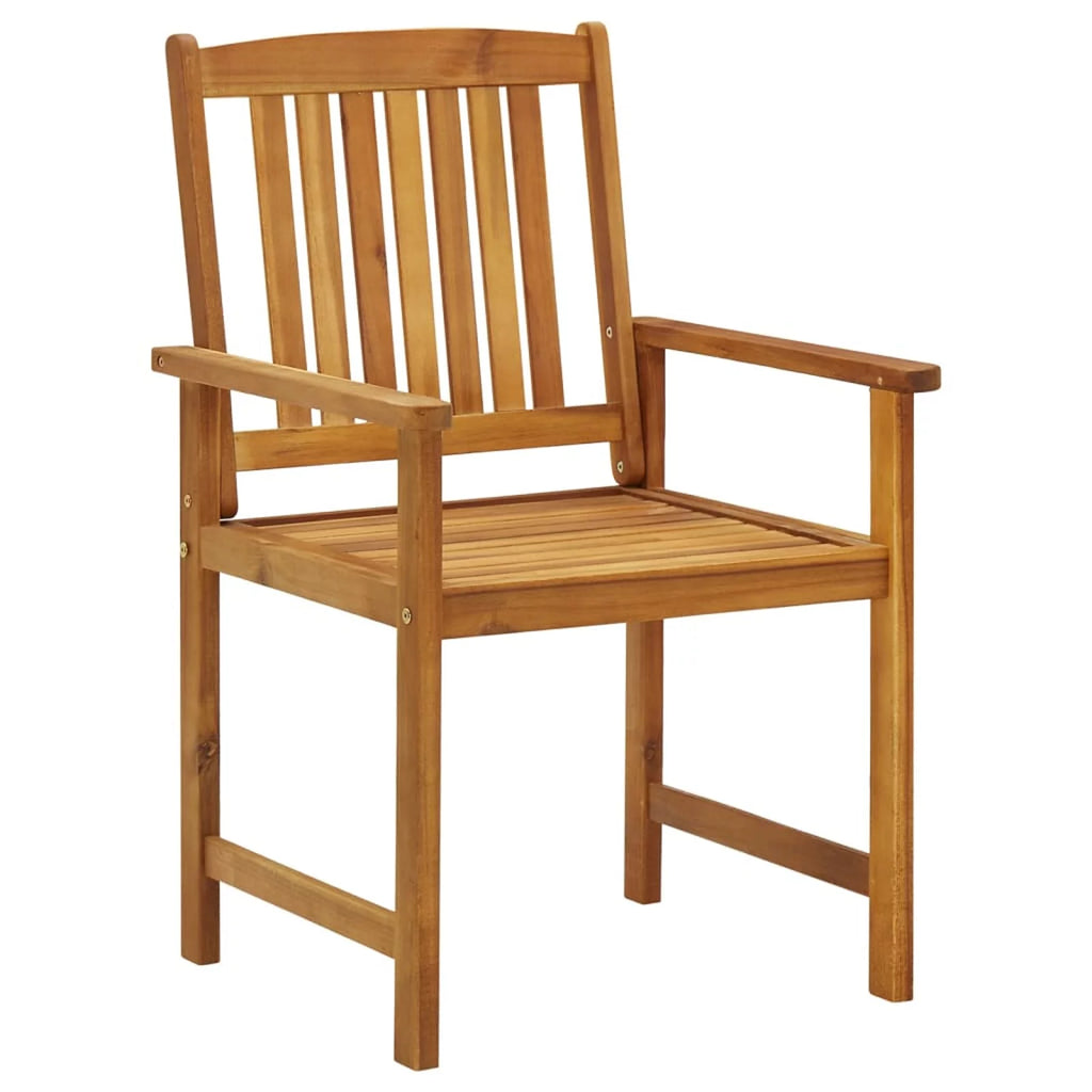 8 Piece Acacia Wood Patio Dining Chair Set B3425