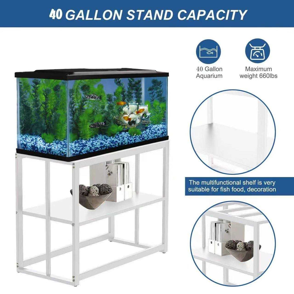 40 Gallon Fish Tank Stand with Storage Shelf A327579