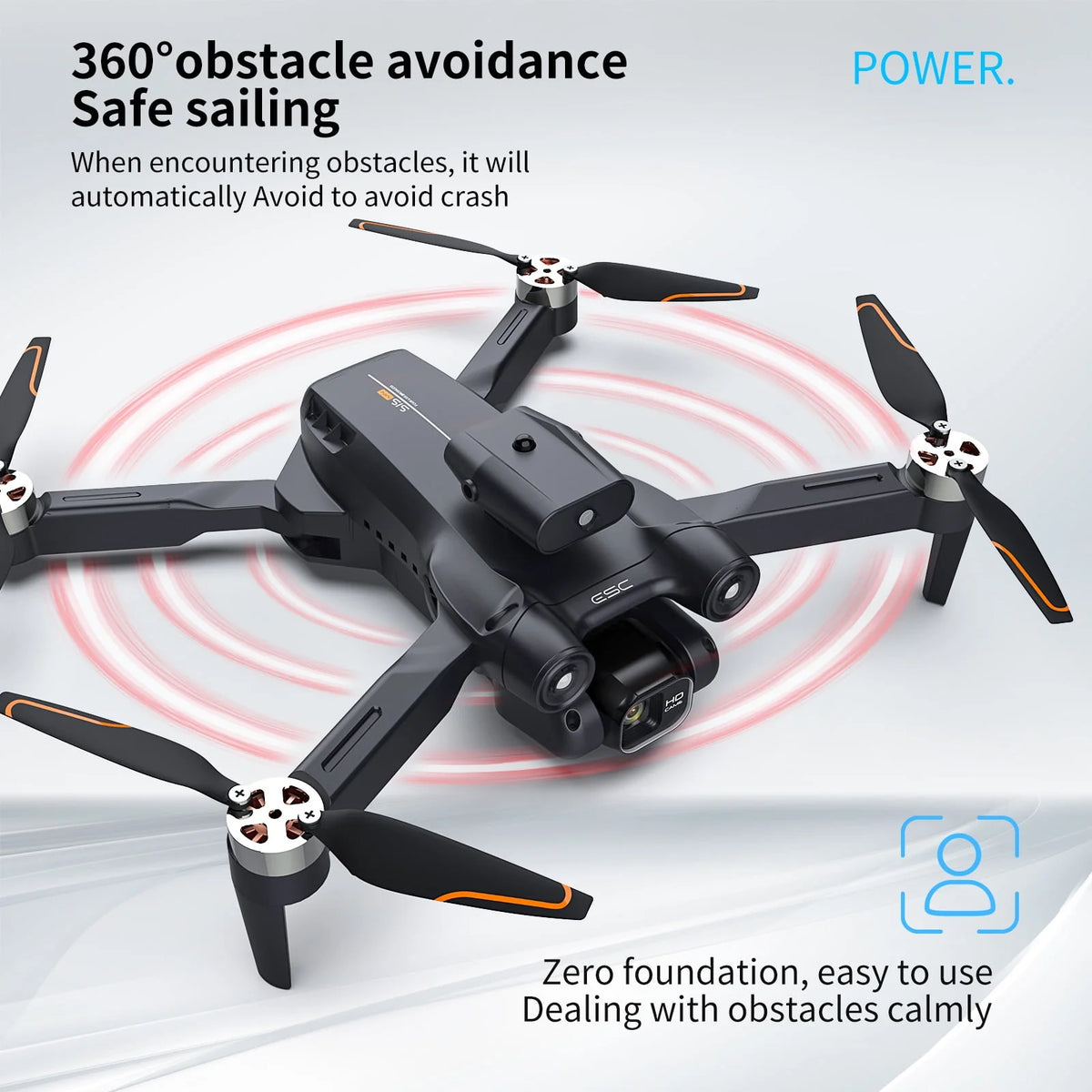 4K Camera Drone with Brushless Motor and Carrying Case G142