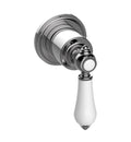 2-Way Diverter Valve Trim Plate with Lever Handle in Polished Nickel A9513
