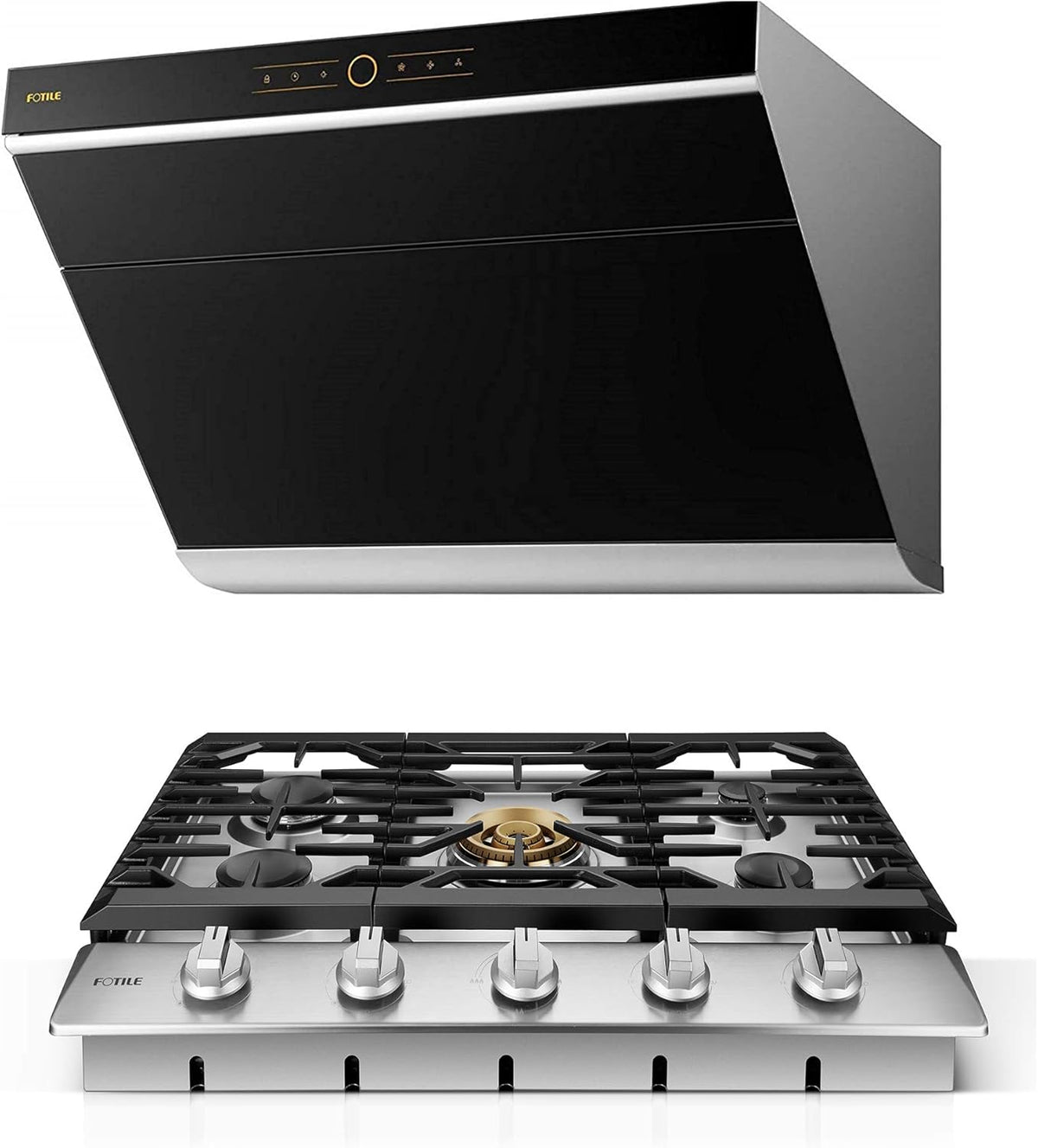 30 Range Hood Side-Draft Design Onyx Black Tempered Glass E321892