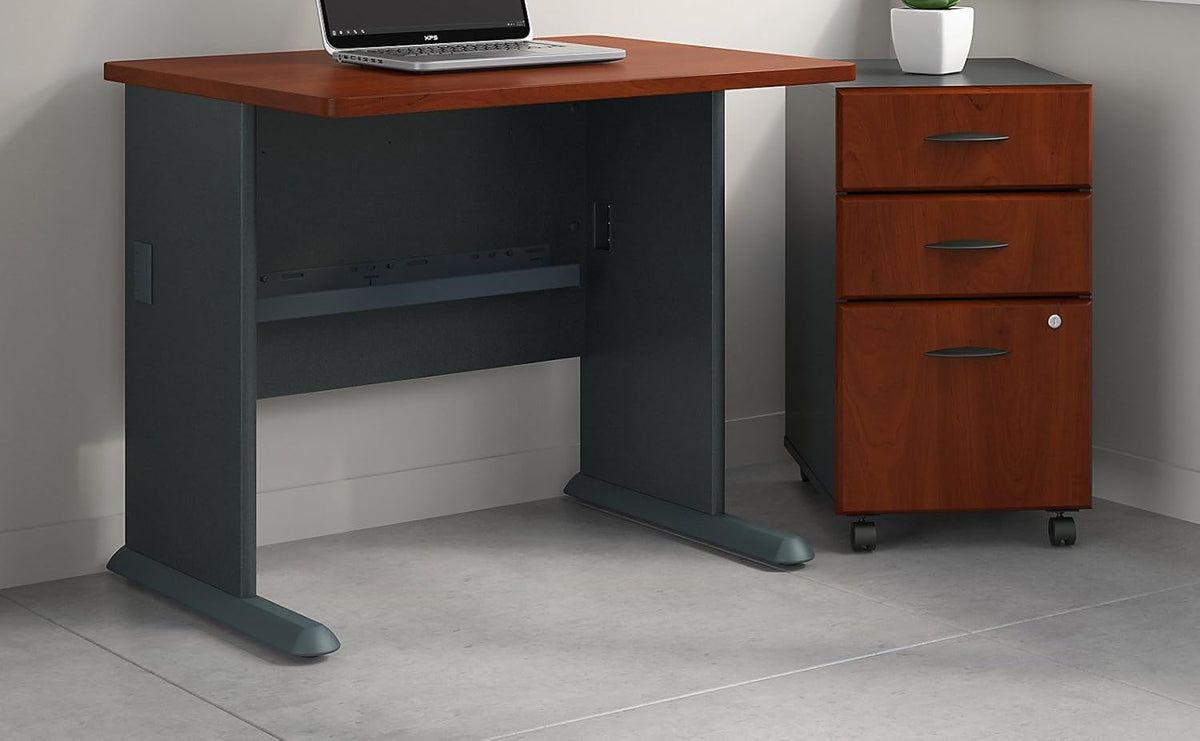 36W Desk with Mobile File Cabinet D462