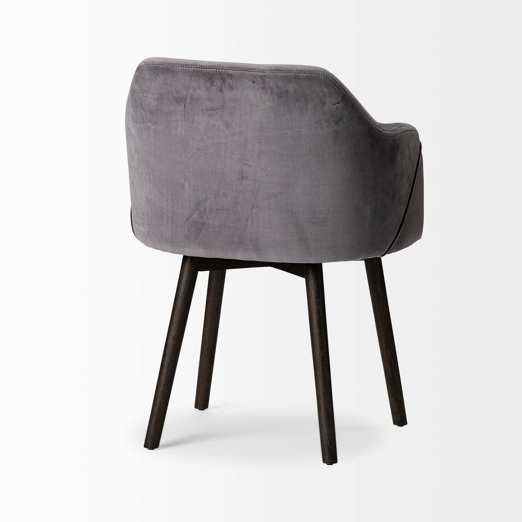 Grey Velvet Dining Chair G45284