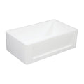 36 In. Apron Front Farmhouse Single Bowl Kitchen Sink, Matte White F659
