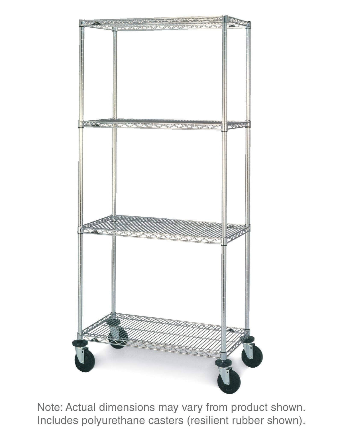 4-Tier Stem Caster Cart H375