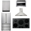 36 Induction Cooktop, Range Hood, Microwave, Refrigerator, Dishwasher A327