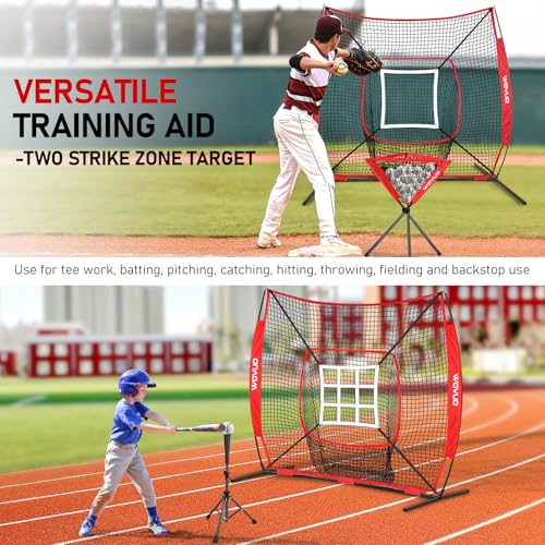 7x7 ft Baseball Softball Net with Strike Zone E6431