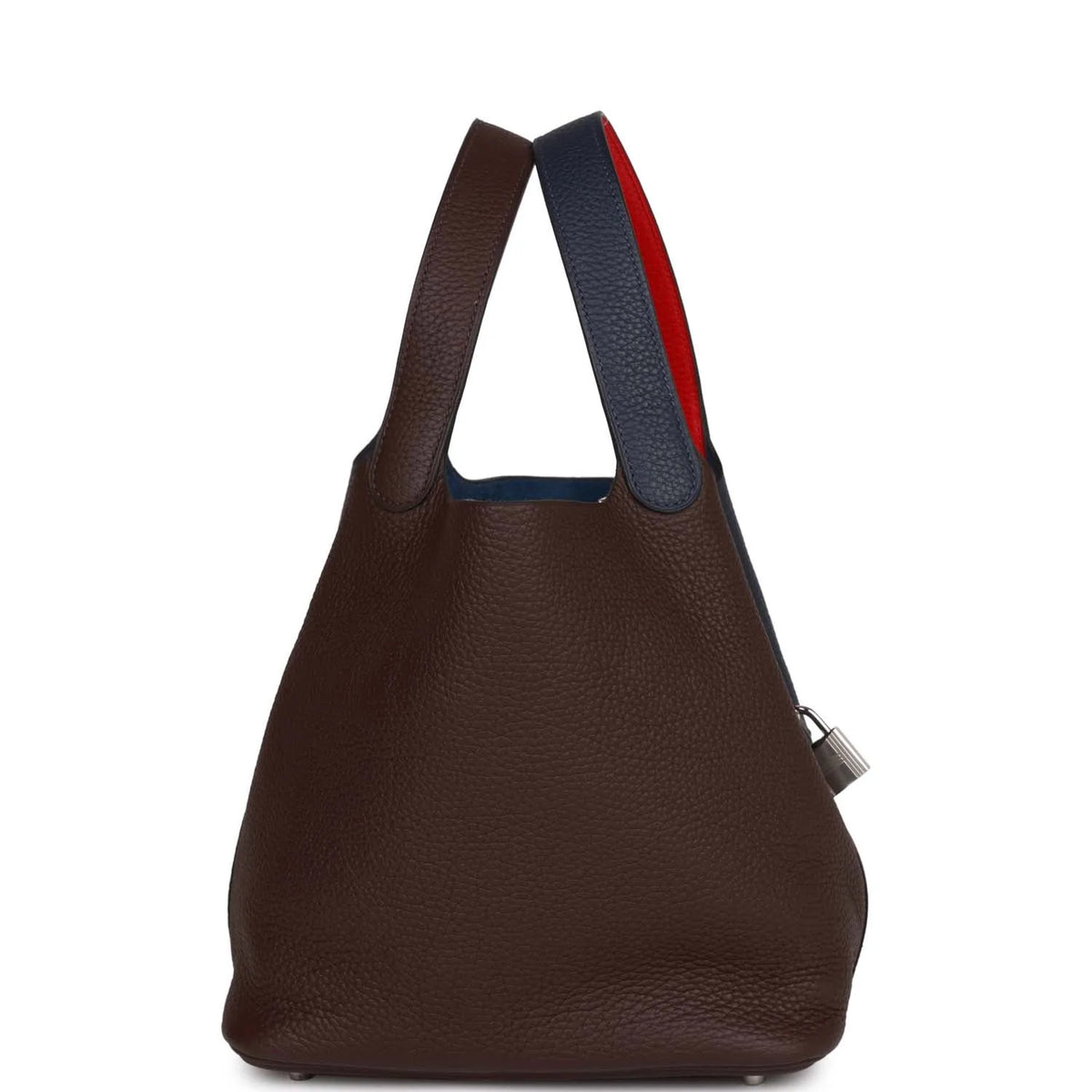 Bleu Nuit Framboise Rouge Sellier Clemence Palladium Hardware Bucket Bag M274812