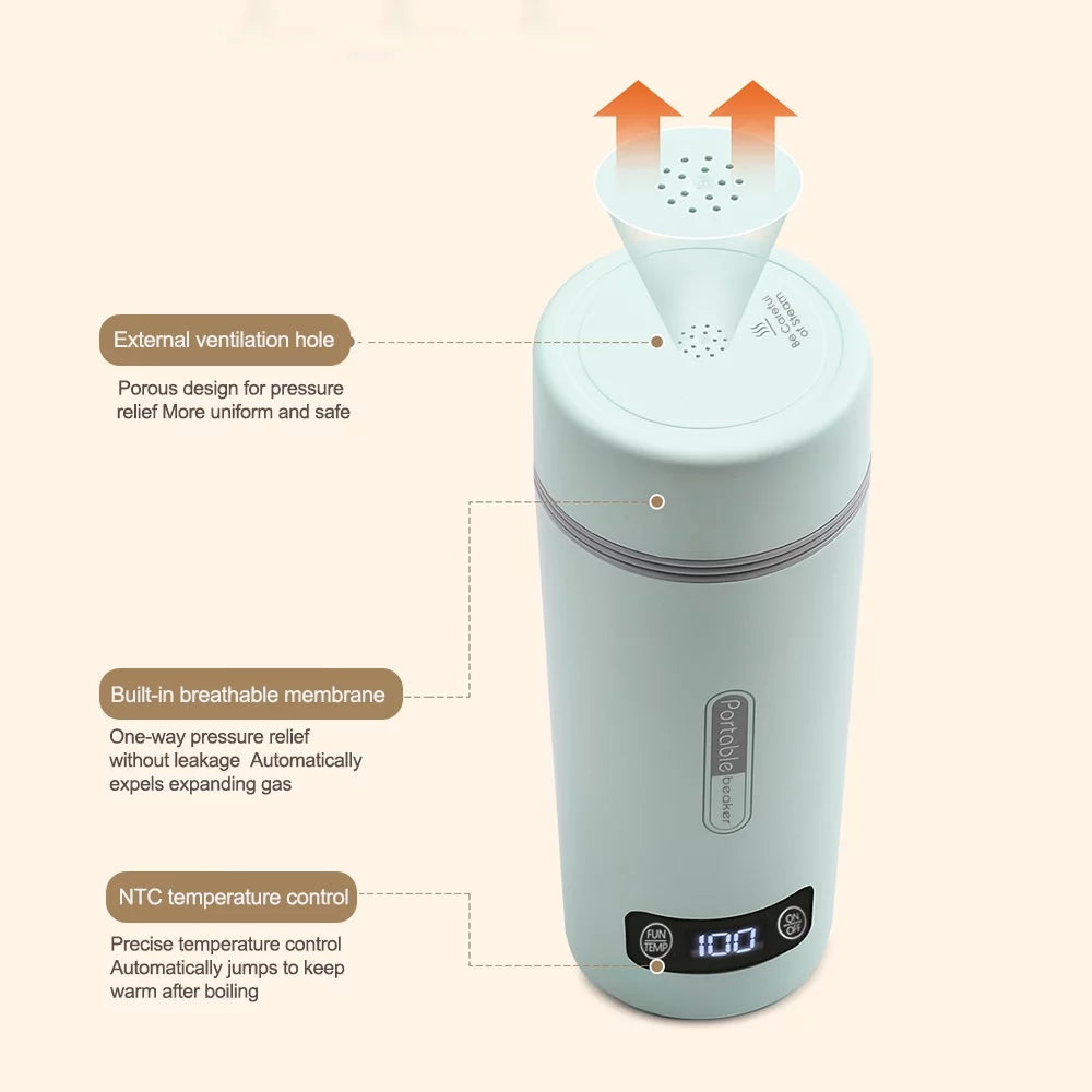 Portable Electric Kettle 350ml Stainless Steel Y350