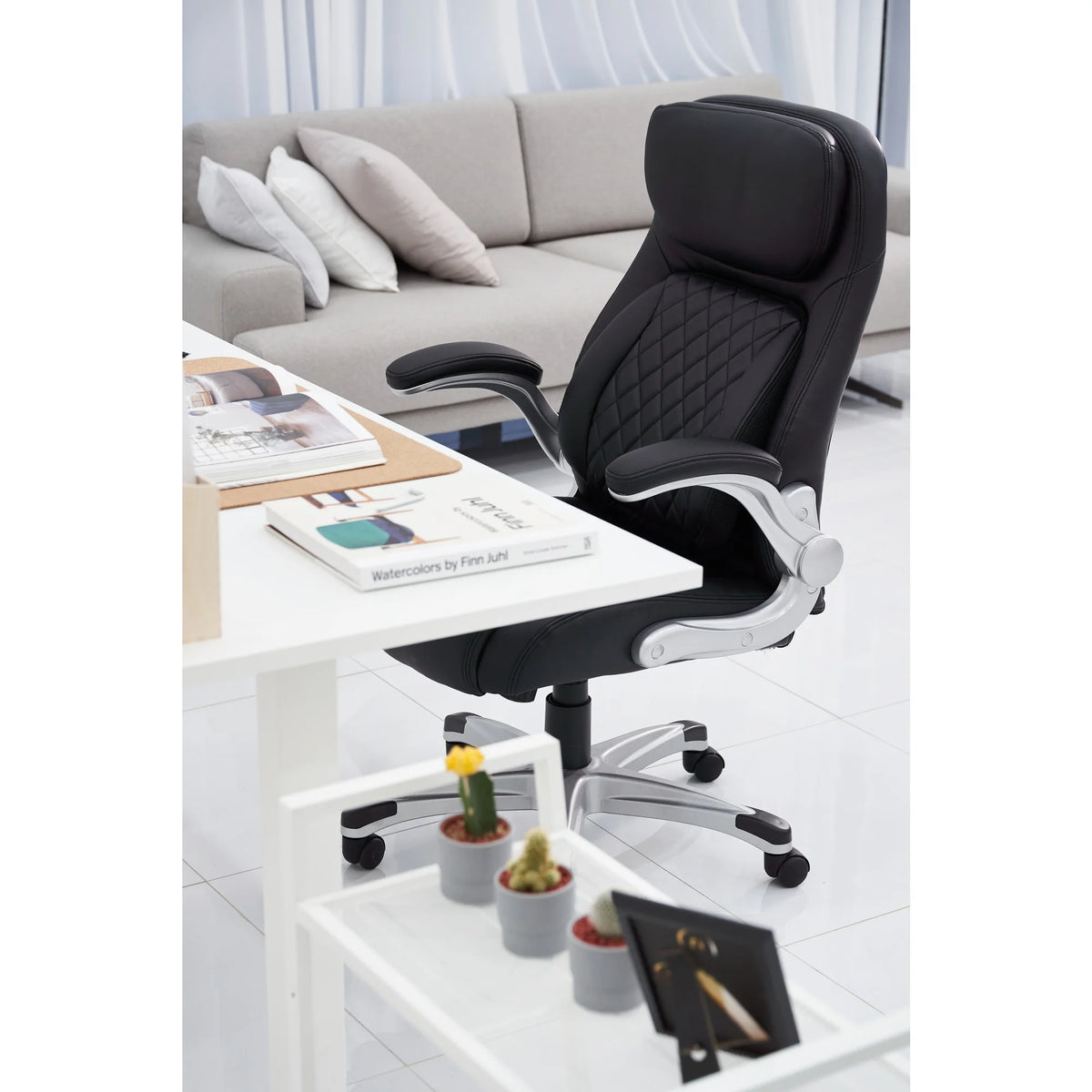 Ergonomic PU Leather Office Chair W216387