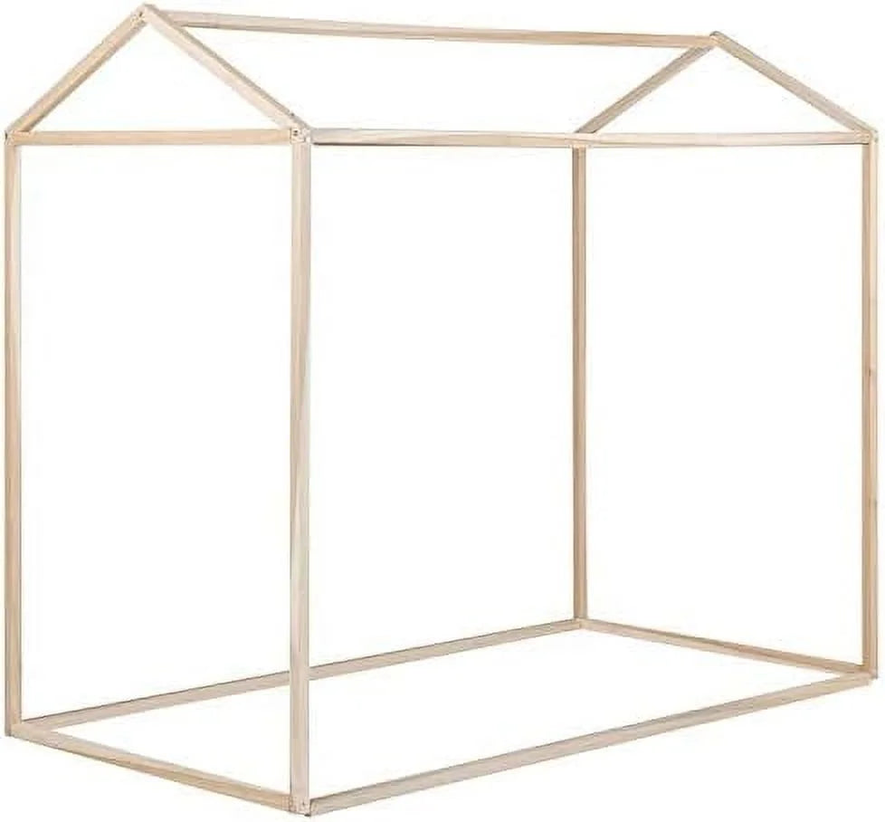 Solid Wood Canopy Platform Bed Frame D3768