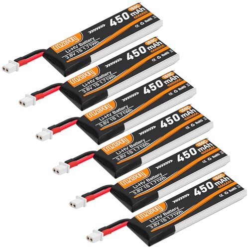 1S 450mAh 150C Lipo Battery with BT2.0 Connector R93558