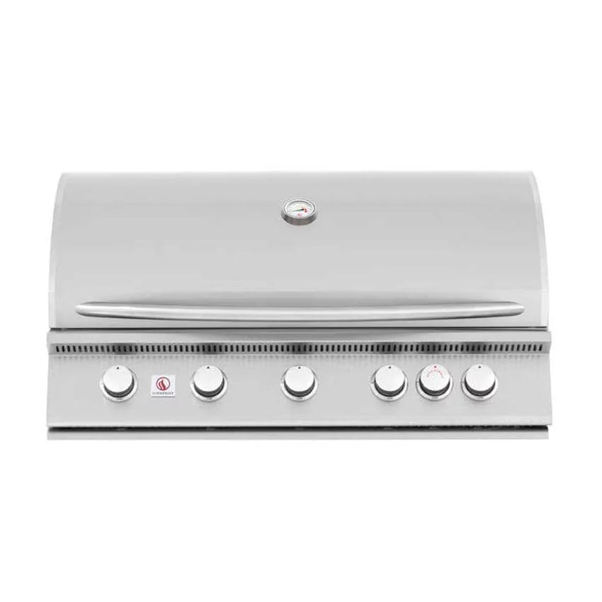 40-Inch 5-Burner Built-In Natural Gas Grill with Rear Infrared Burner L2194