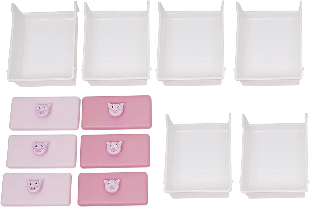 Pink 6 Drawer Plastic Dresser Y6768