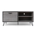 Grey Oak Two Toned Faux Wood TV Stand N7948