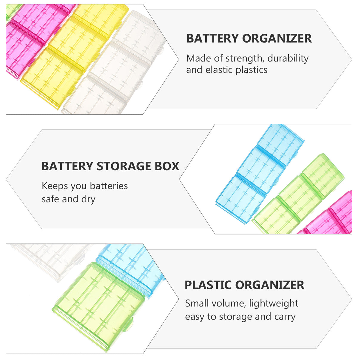 30 Pcs Battery Storage Box Organizer G813138