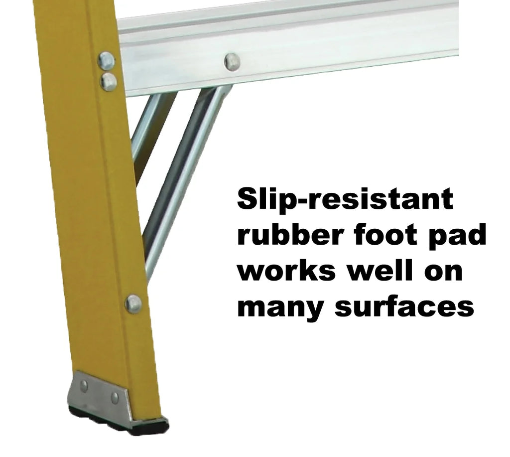 8' Fiberglass Step Ladder, 250-lb Capacity S87891