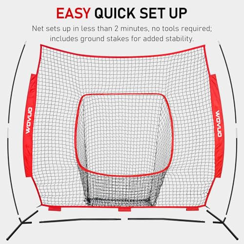 7x7 ft Baseball Softball Net with Strike Zone E6431